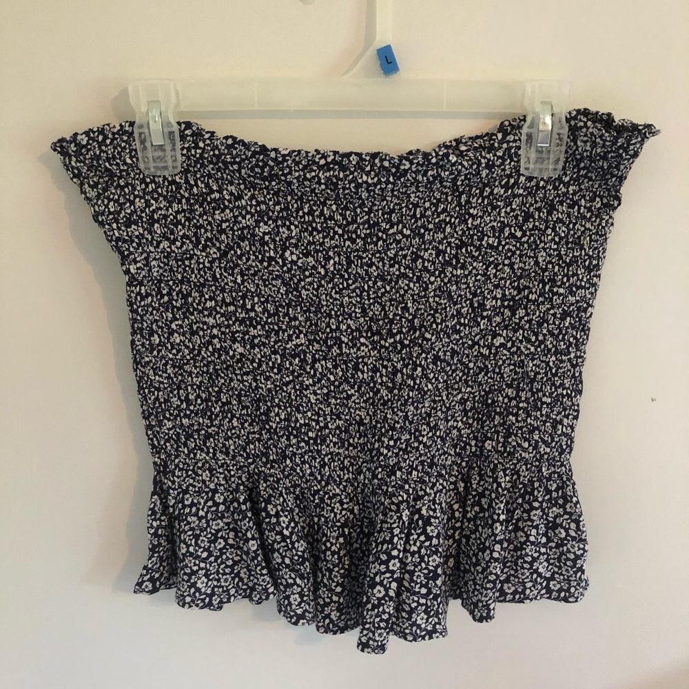 american eagle floral tube top